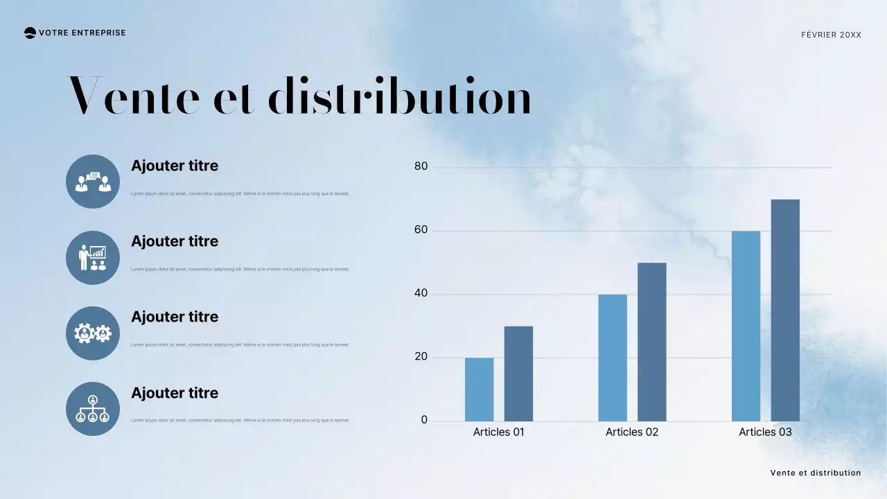 document de projet minimal bleu