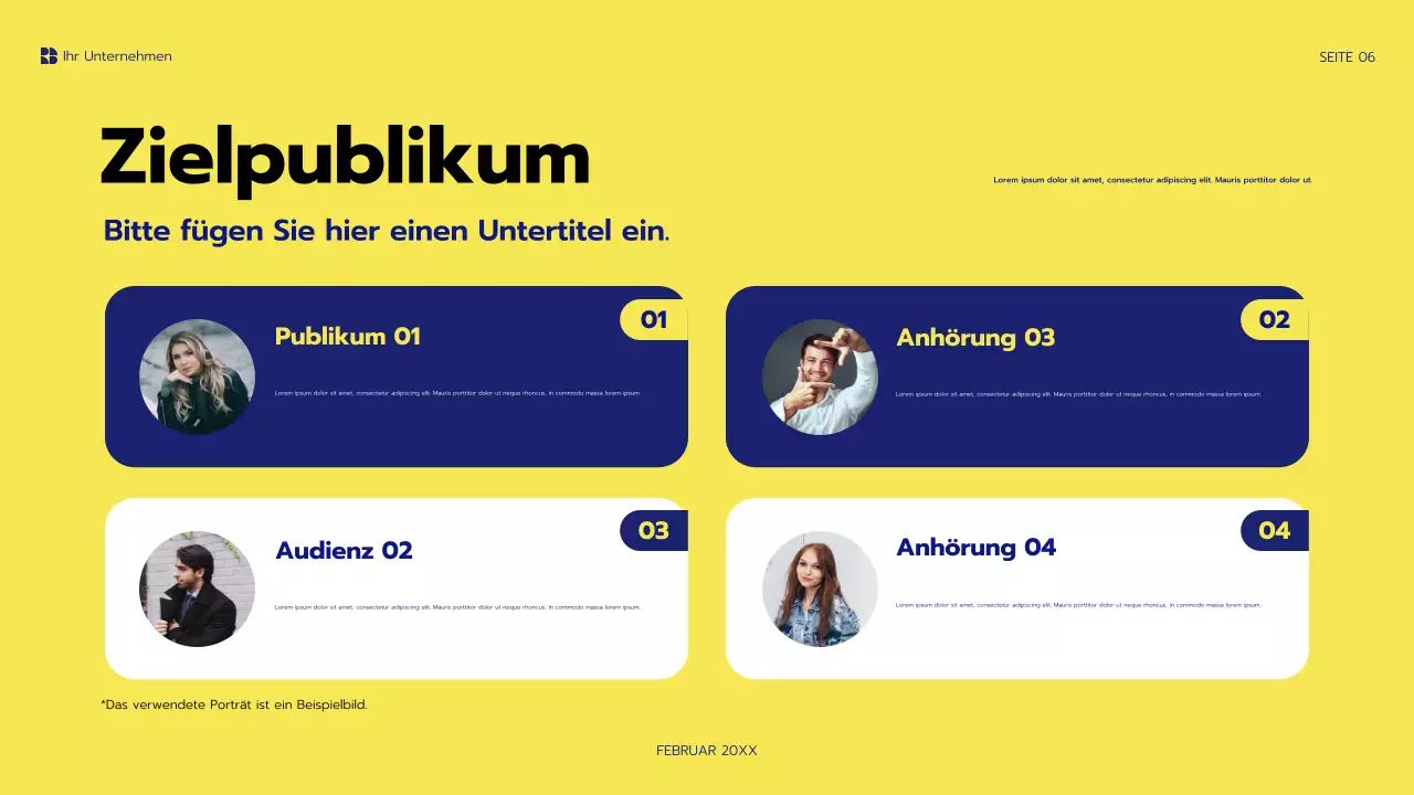 blue modern Projektpräsentation