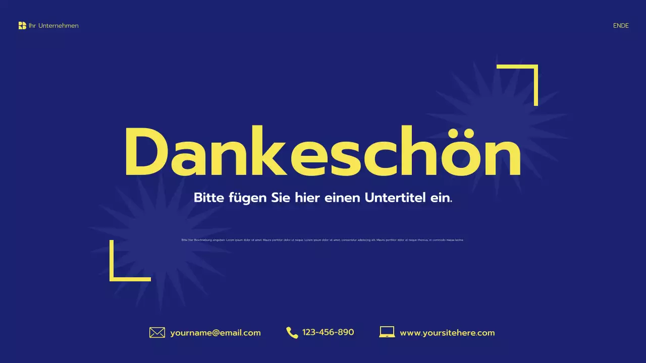 blue modern Projektpräsentation