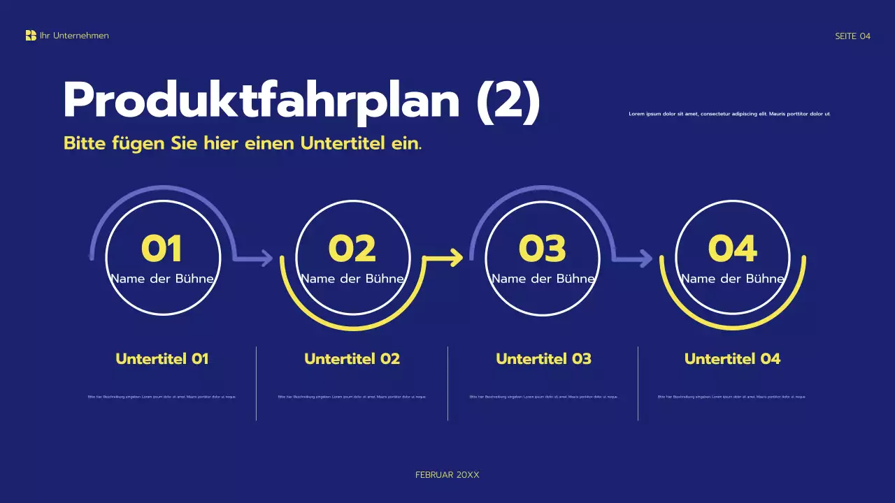 blue modern Projektpräsentation