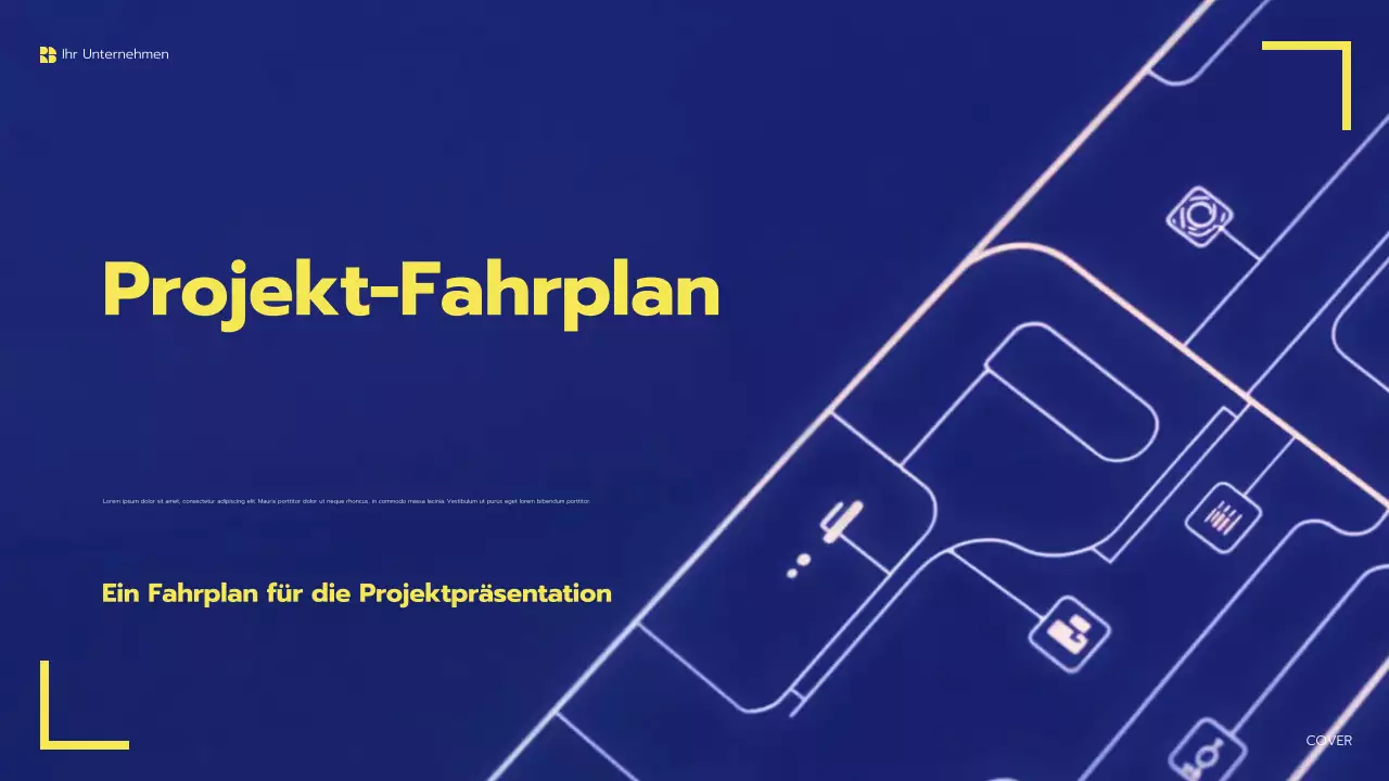 blue modern Projektpräsentation
