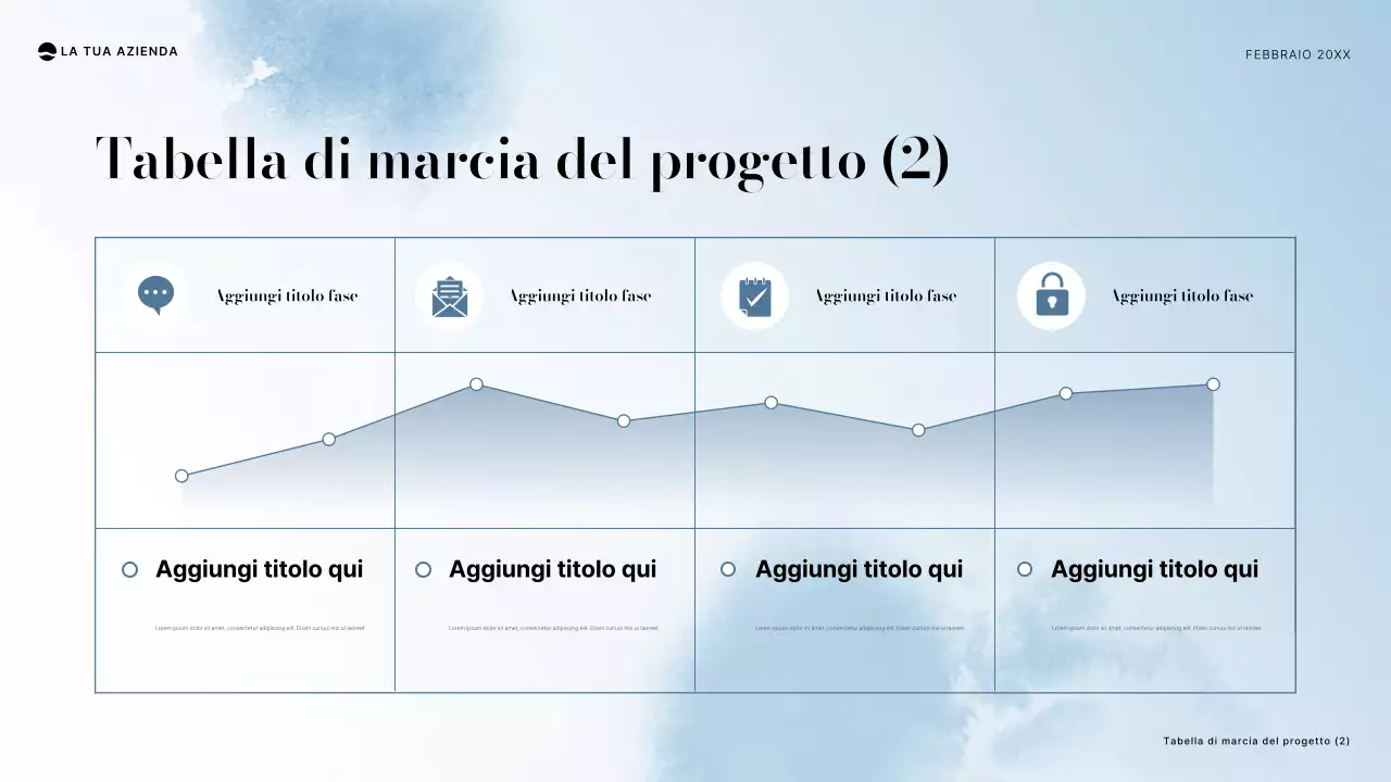 documento di progetto minimo blu
