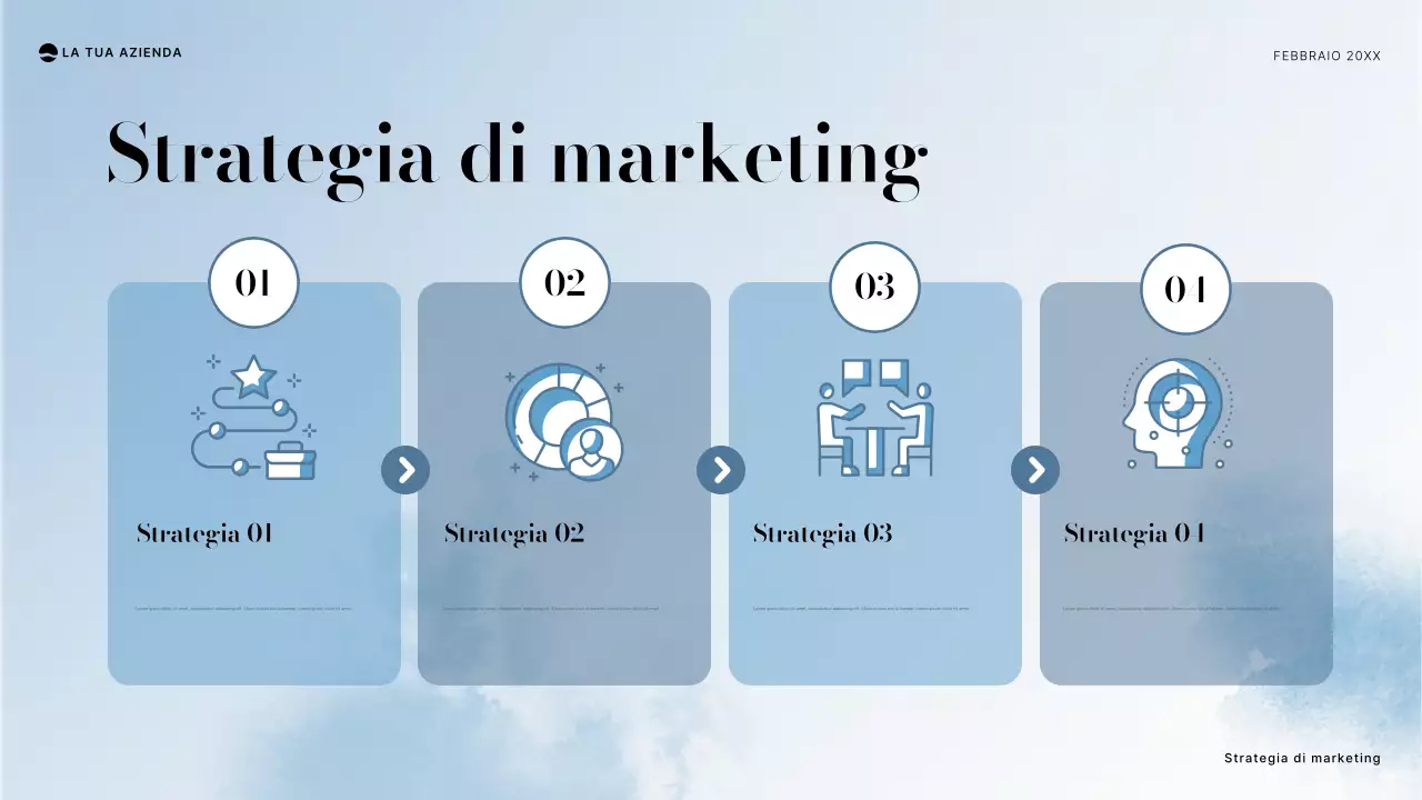 documento di progetto minimo blu