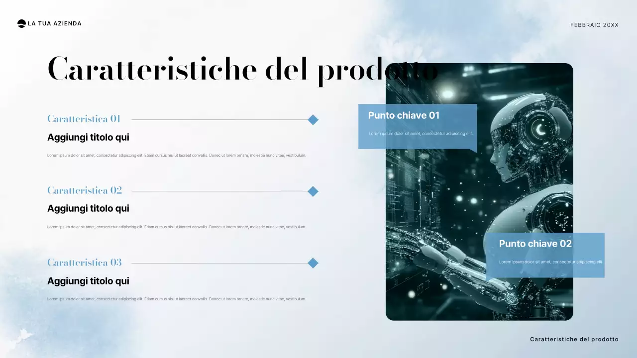documento di progetto minimo blu