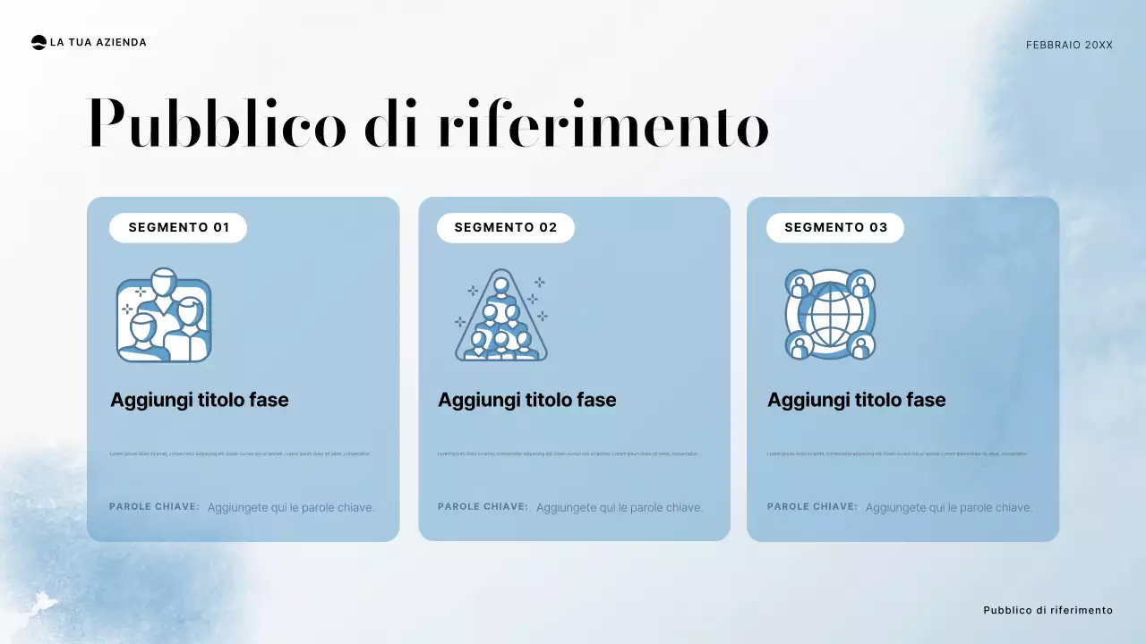 documento di progetto minimo blu