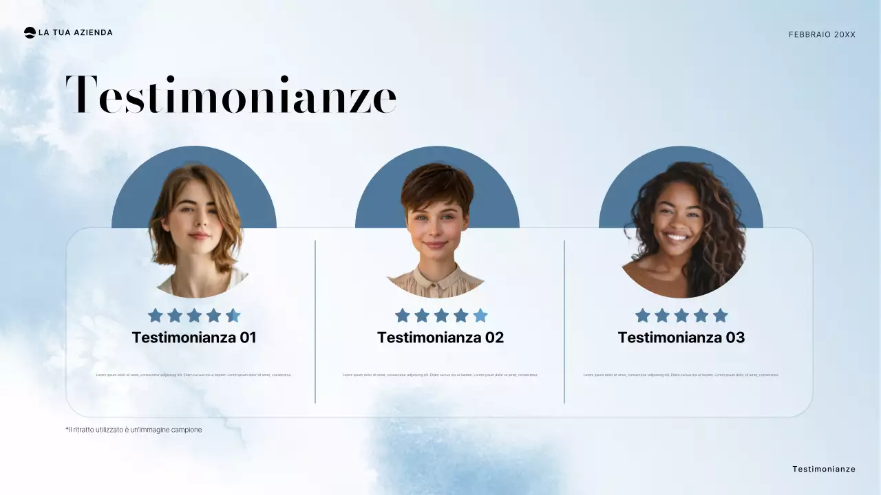 documento di progetto minimo blu