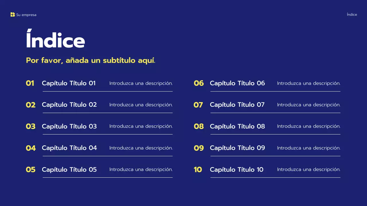 presentación del proyecto blue modern