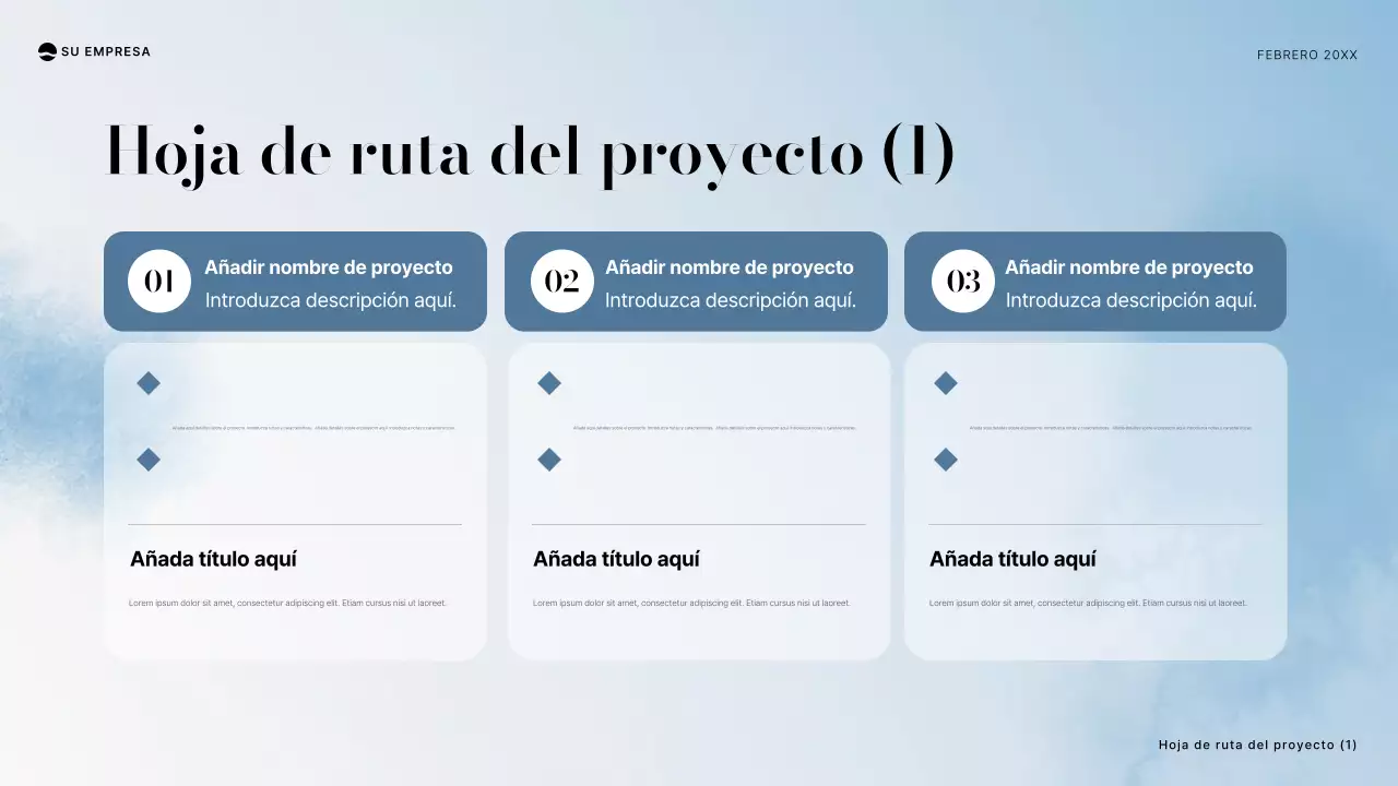 documento de proyecto blue minimal