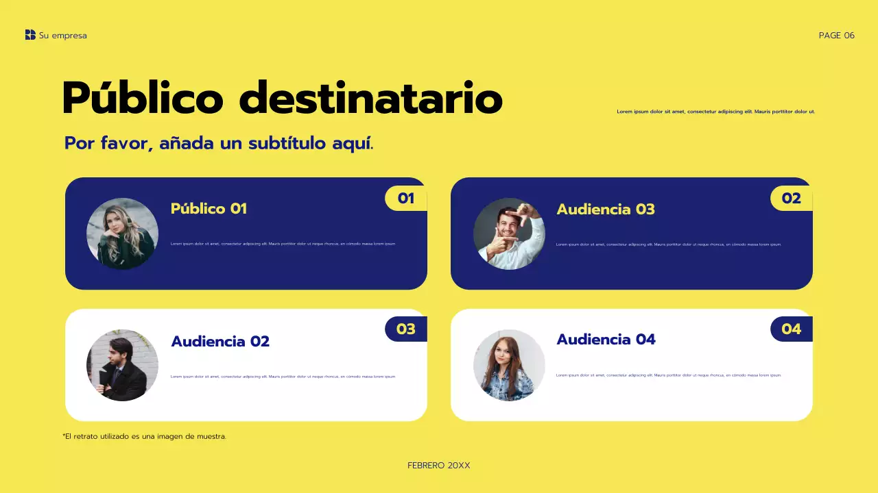 presentación del proyecto blue modern