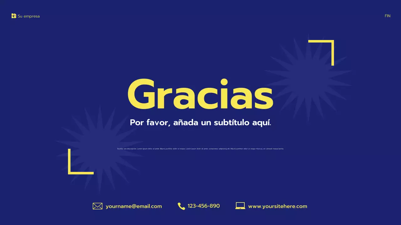 presentación del proyecto blue modern