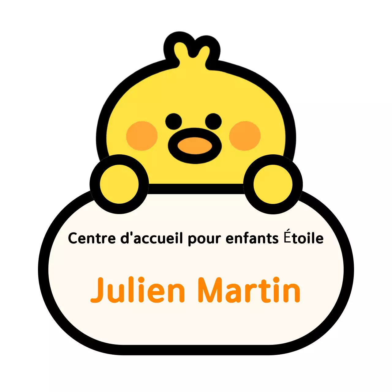 Logo d'une garderie avec des illustrations d'animaux mignons