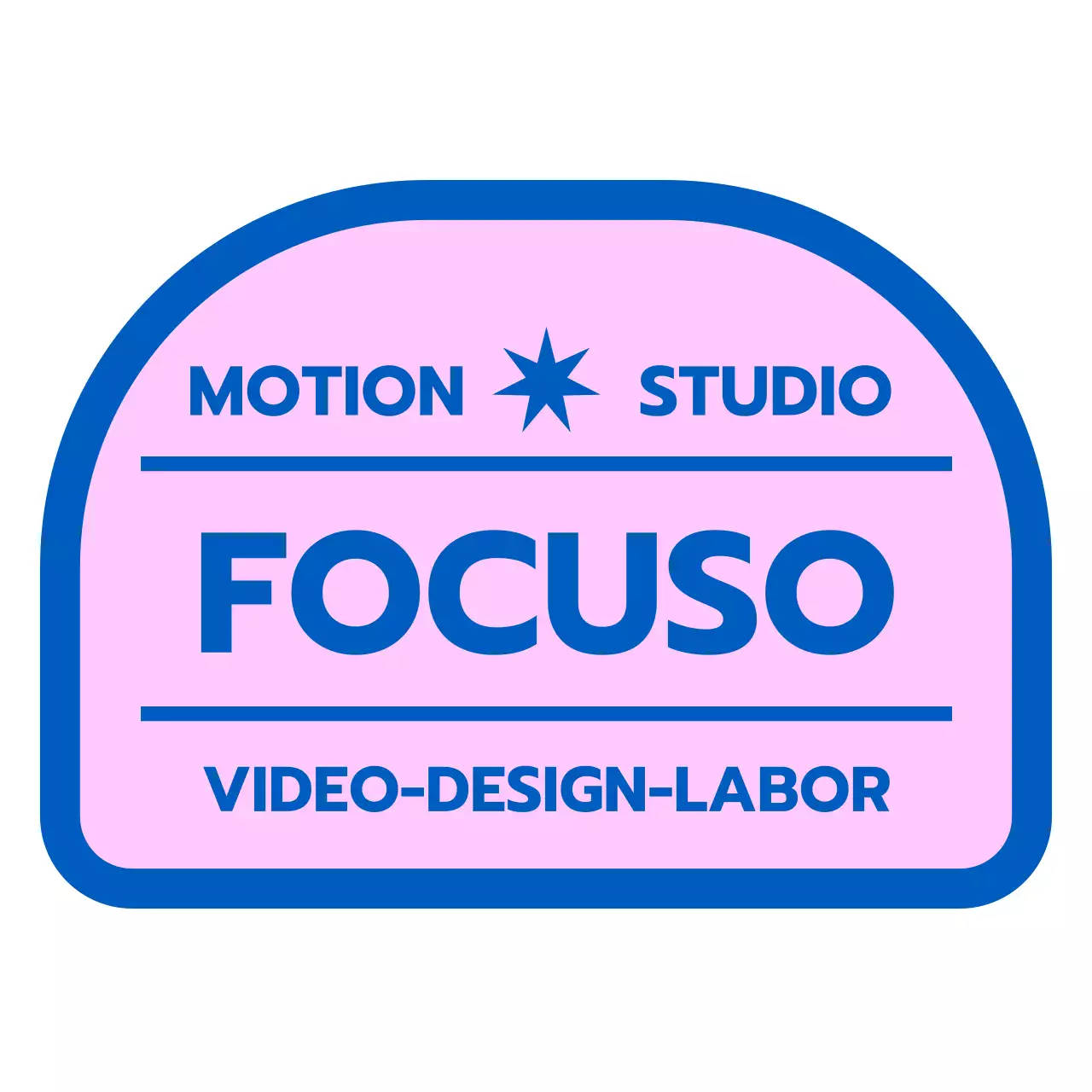 Rosa einfacher Logo-Schriftzug