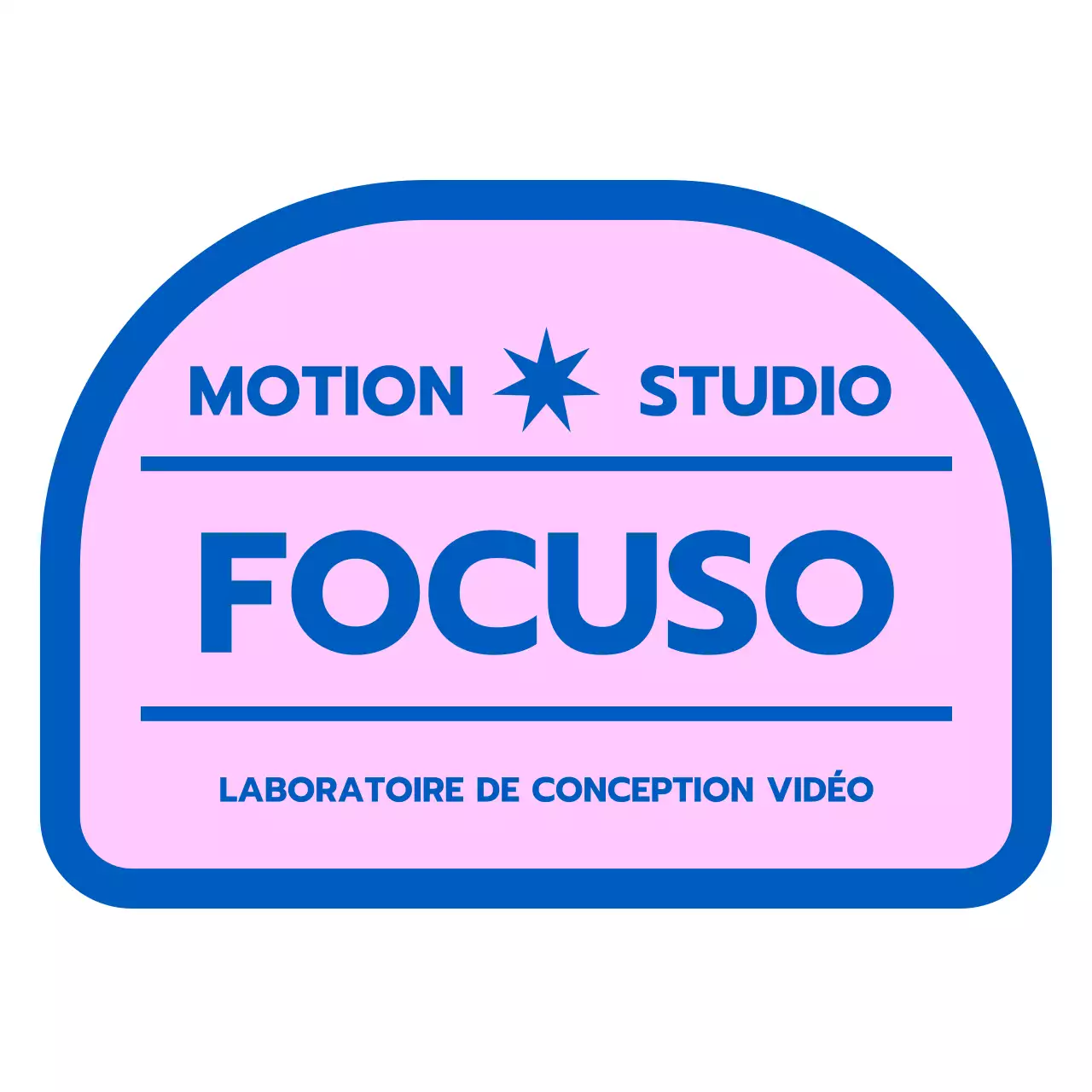 Libellé du logo simple en rose