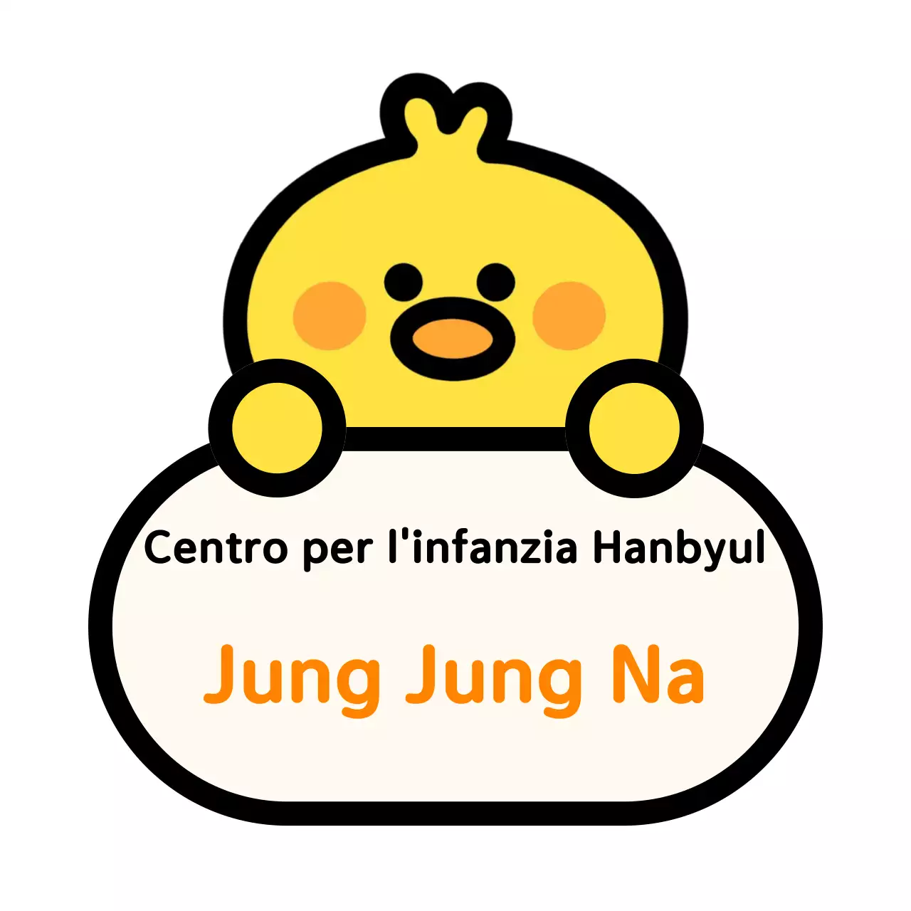 Logo dell'asilo nido con illustrazioni di simpatici animali