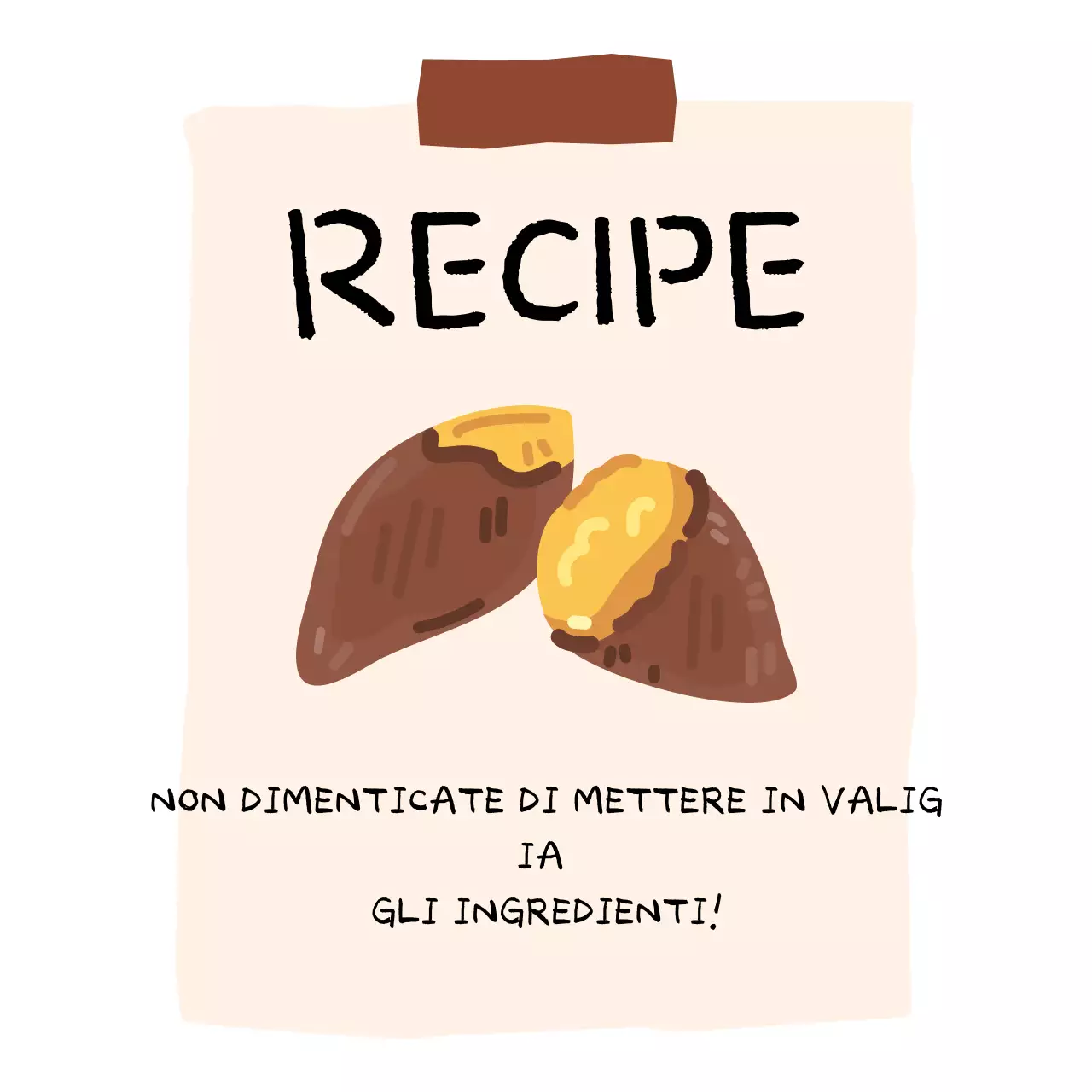 Beige Istruzioni di cottura semplici