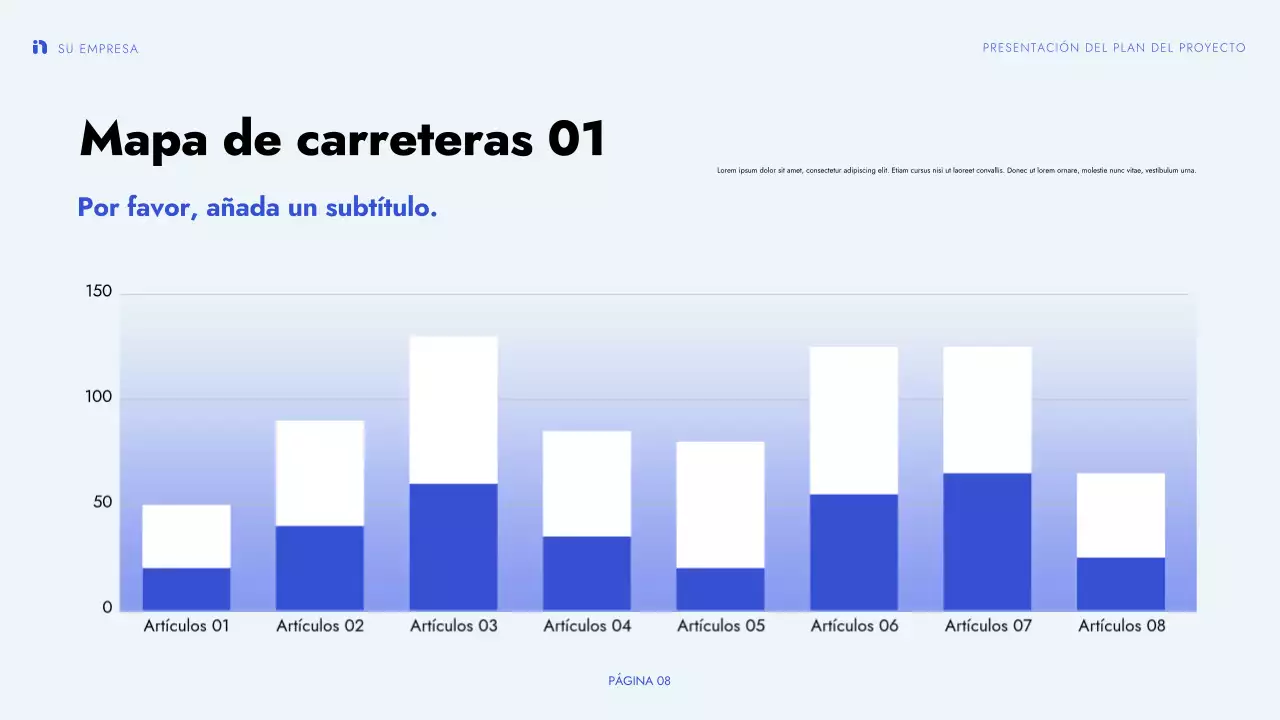 verde azul presentación de proyecto moderno