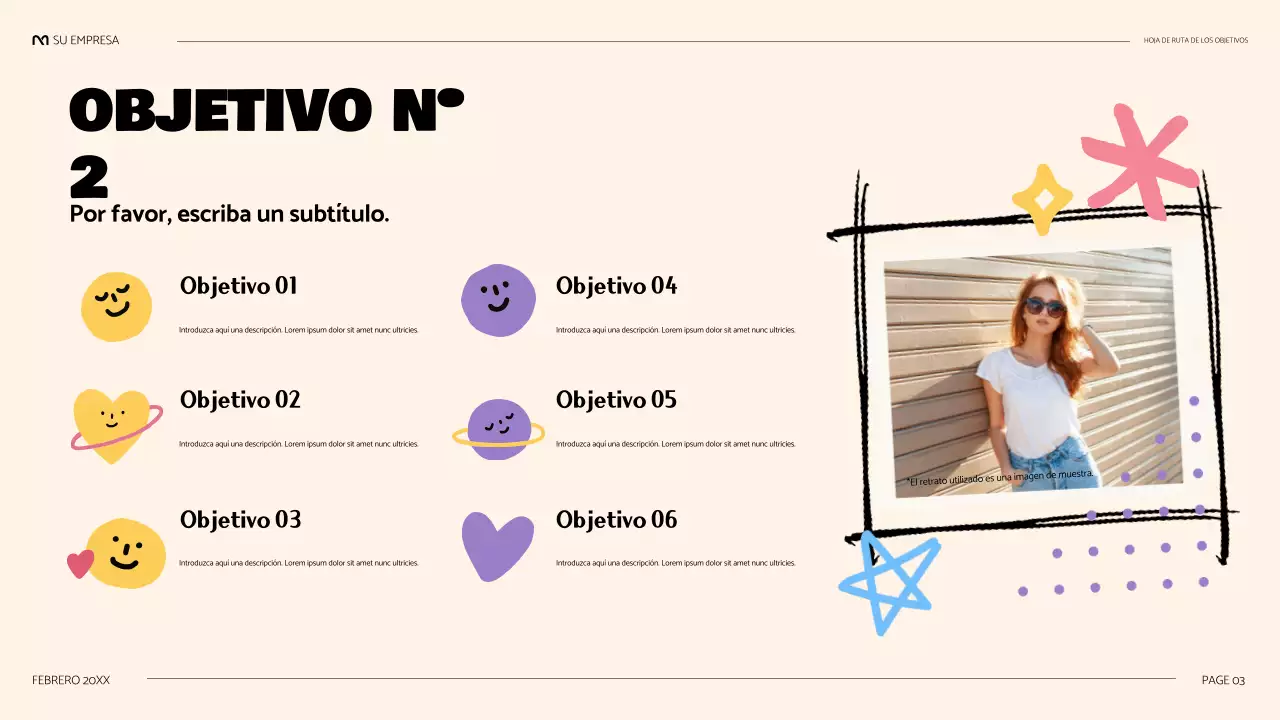 black cute presentación lúdica de la hoja de ruta