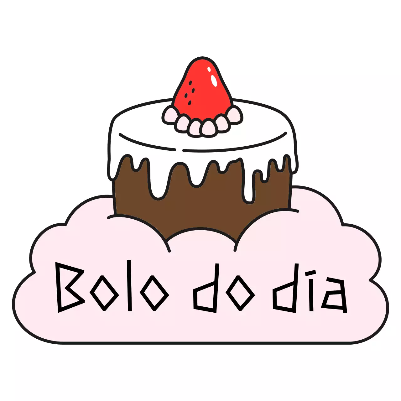 Autocolantes para sobremesas cor-de-rosa