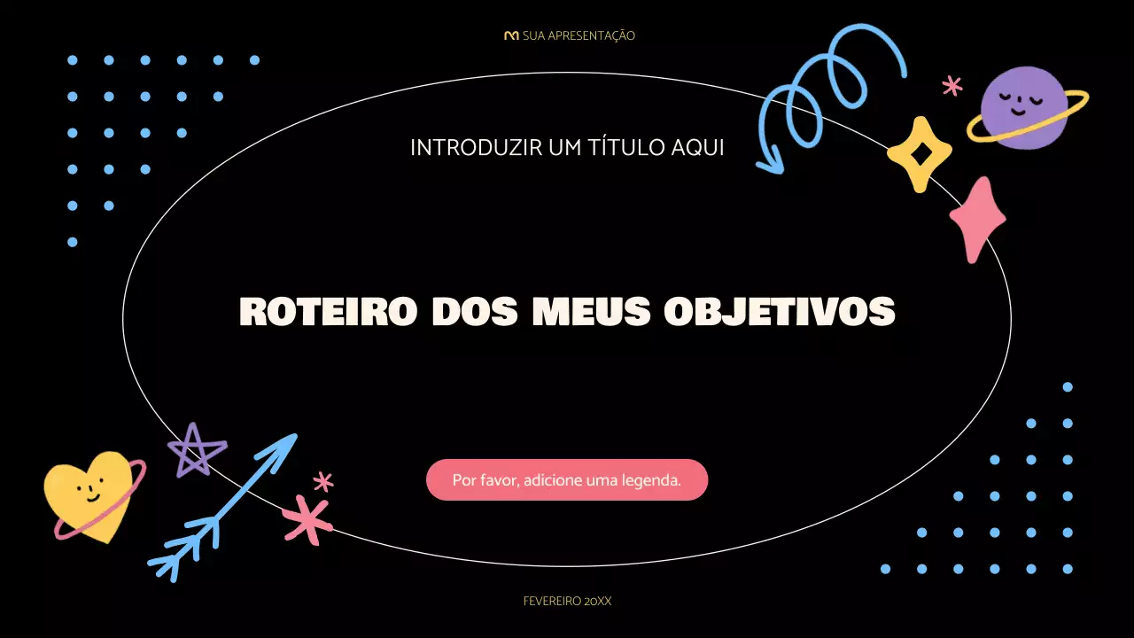 apresentação de roteiro lúdica e gira em preto