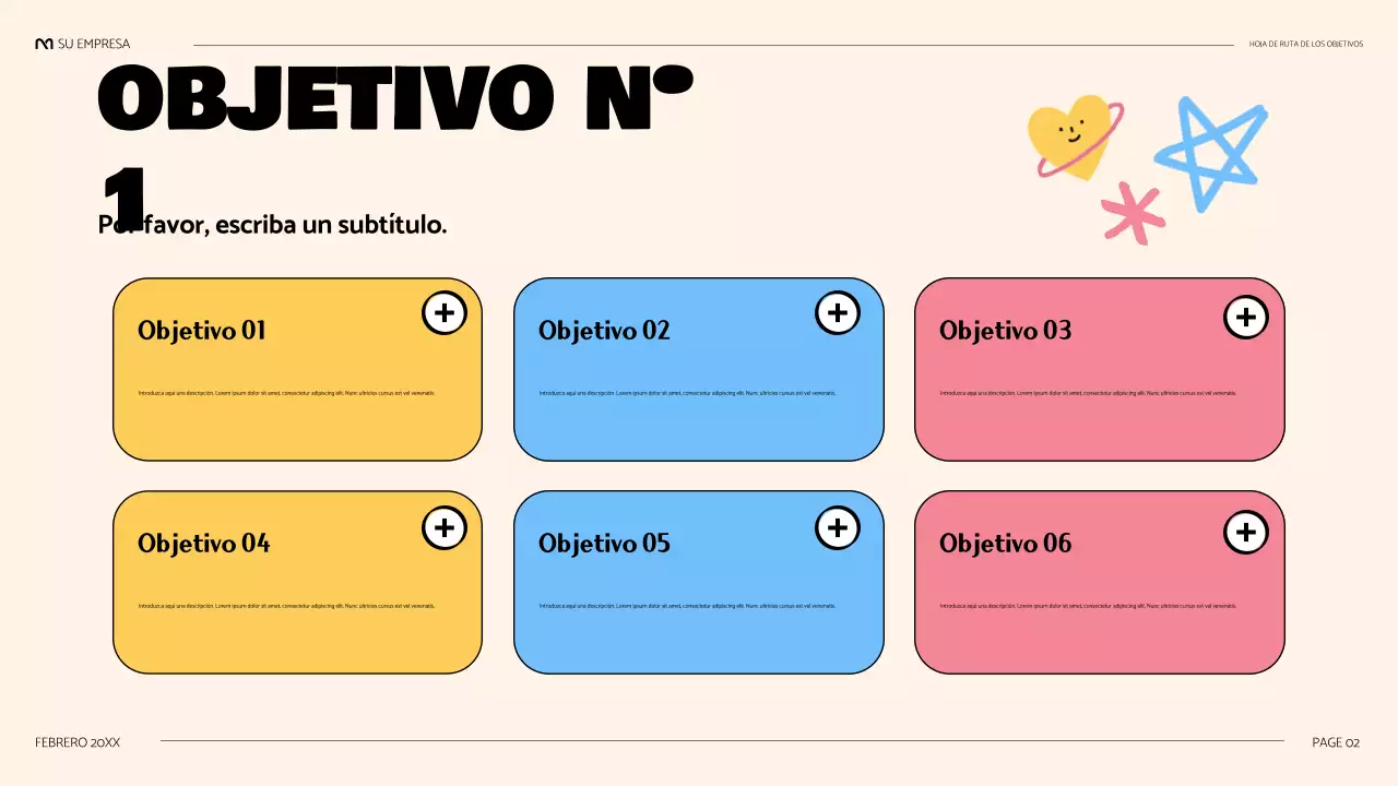 black cute presentación lúdica de la hoja de ruta