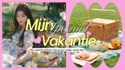 Trends in Roze en Geel Mijn Speciale Vakantie Picknick Cover