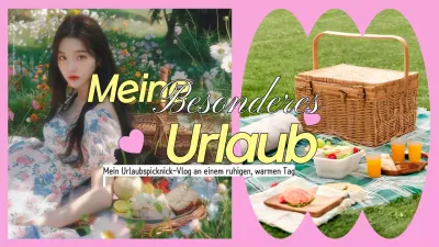 Trends in Rosa und Gelb My Special Holiday Picknickdecke