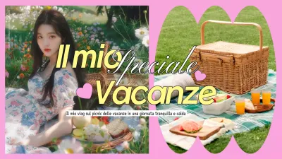 Tendenze in rosa e giallo La mia copertina speciale per il picnic delle vacanze