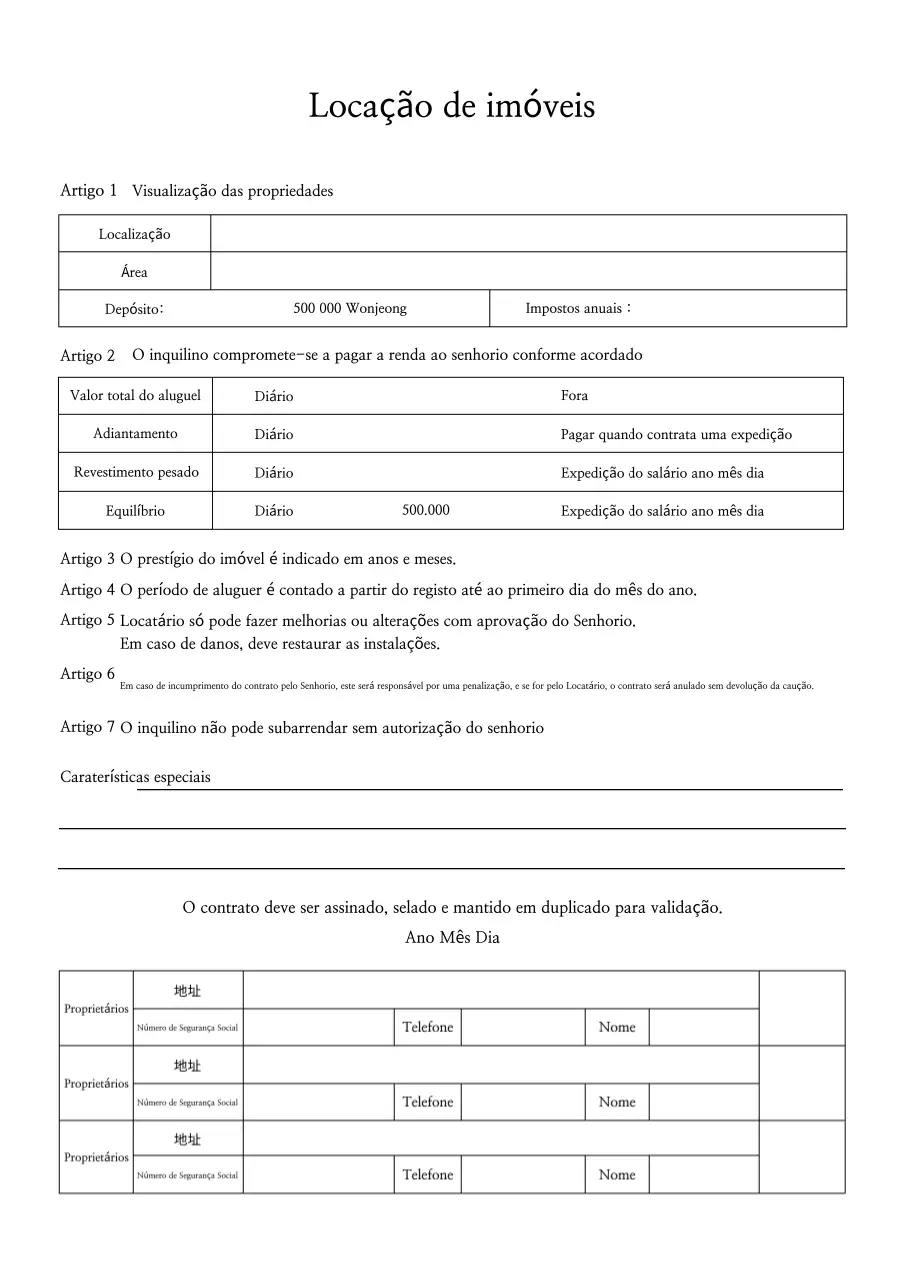 Documentação básica dos contratos imobiliários