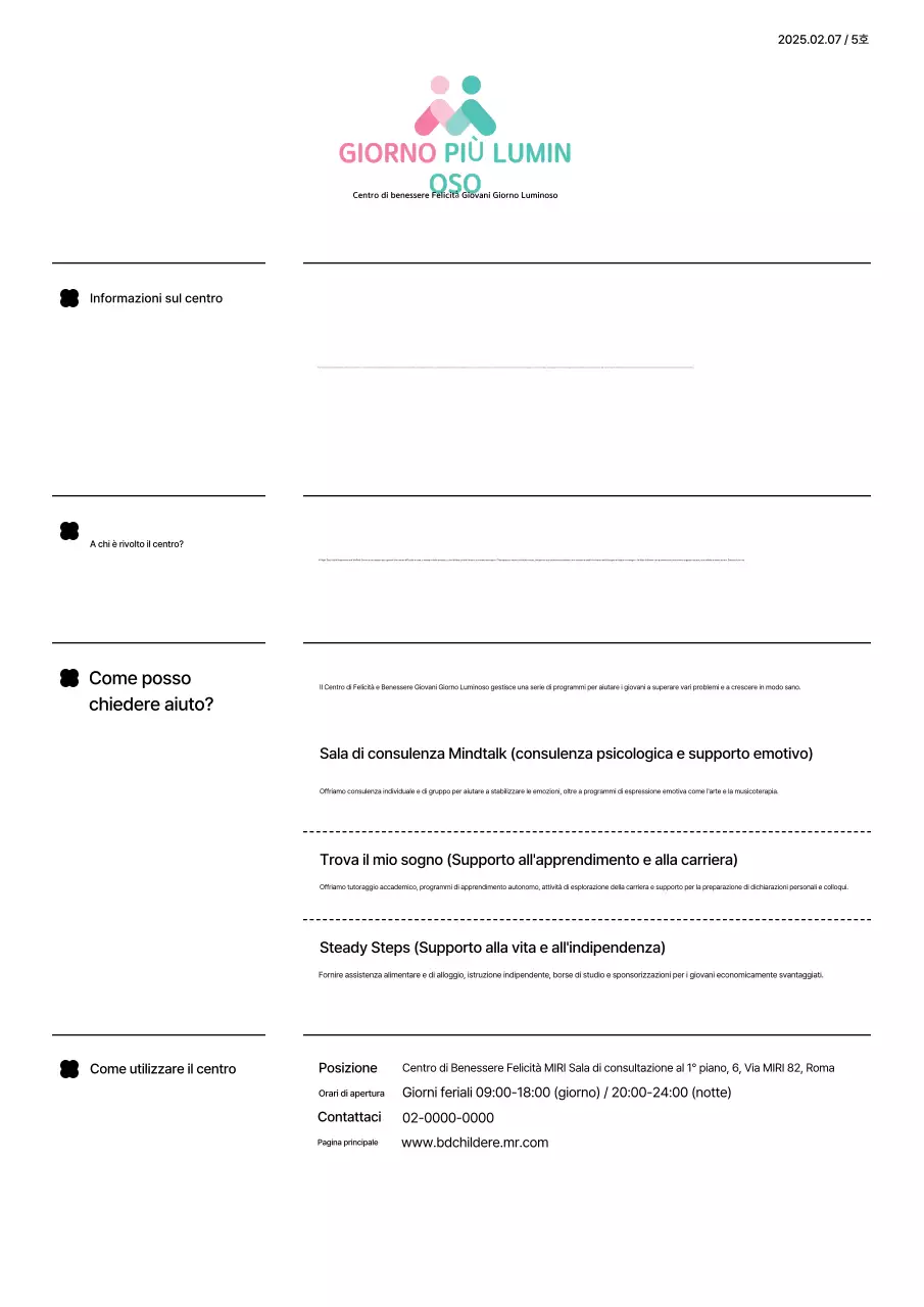 Annunci semplici con linee