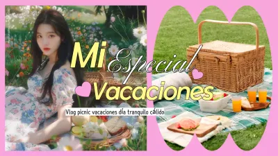 Tendencias en rosa y amarillo My Special Holiday Picnic Cover