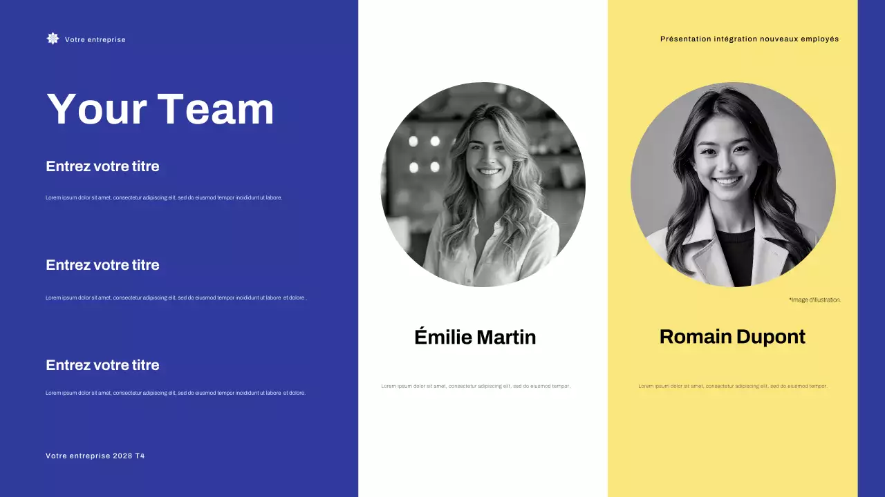 Présentation du guide d'onboarding de Blue Modern