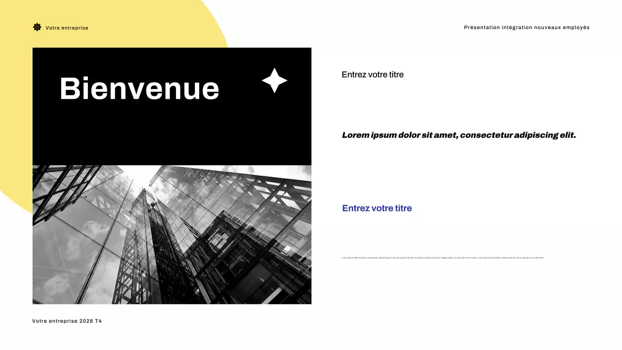 Présentation du guide d'onboarding de Blue Modern