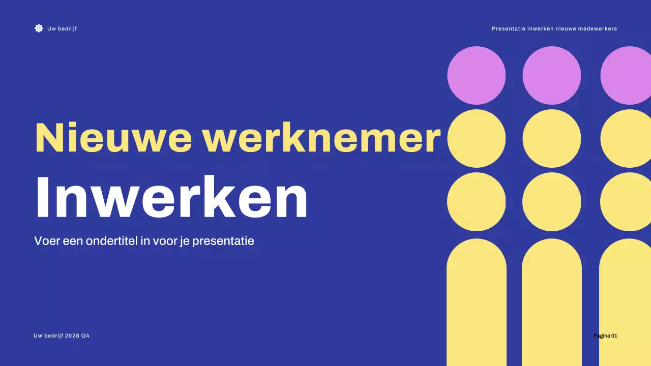 Presentatie Blue Modern Onboarding Guide