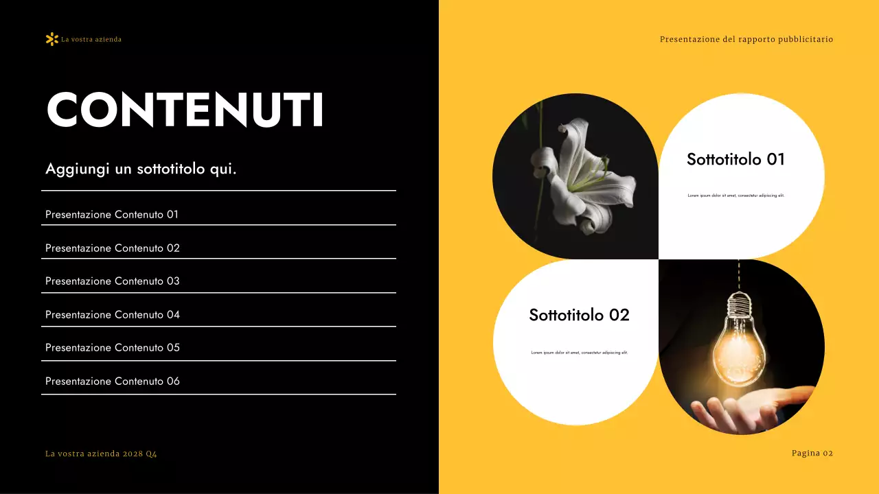 Presentazione del rapporto sulla pubblicità moderna in giallo