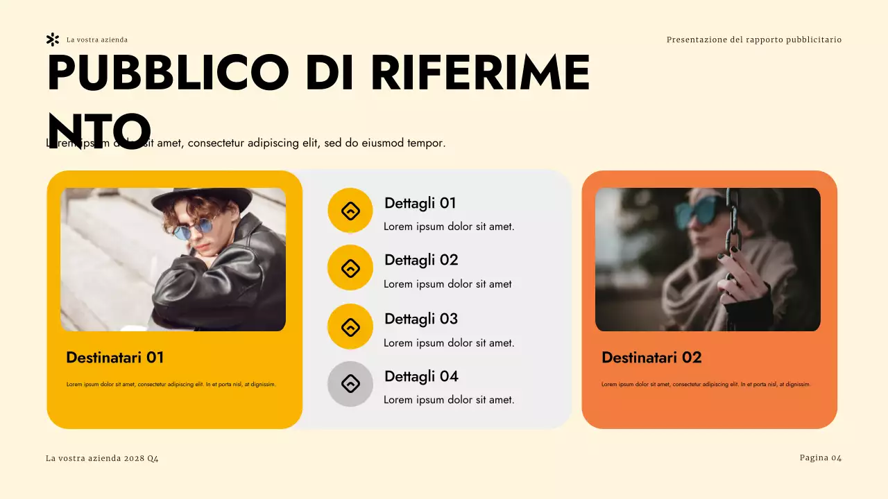 Presentazione del rapporto sulla pubblicità moderna in giallo