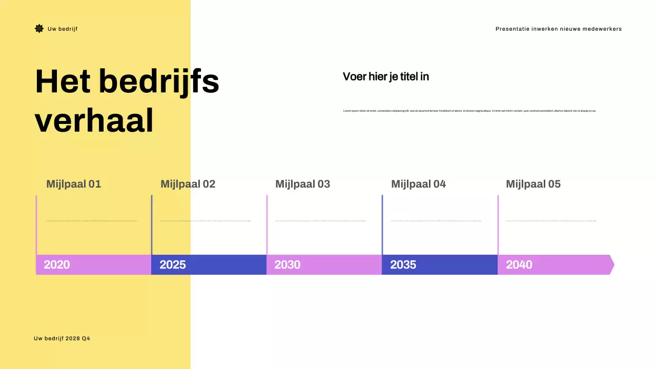 Presentatie Blue Modern Onboarding Guide
