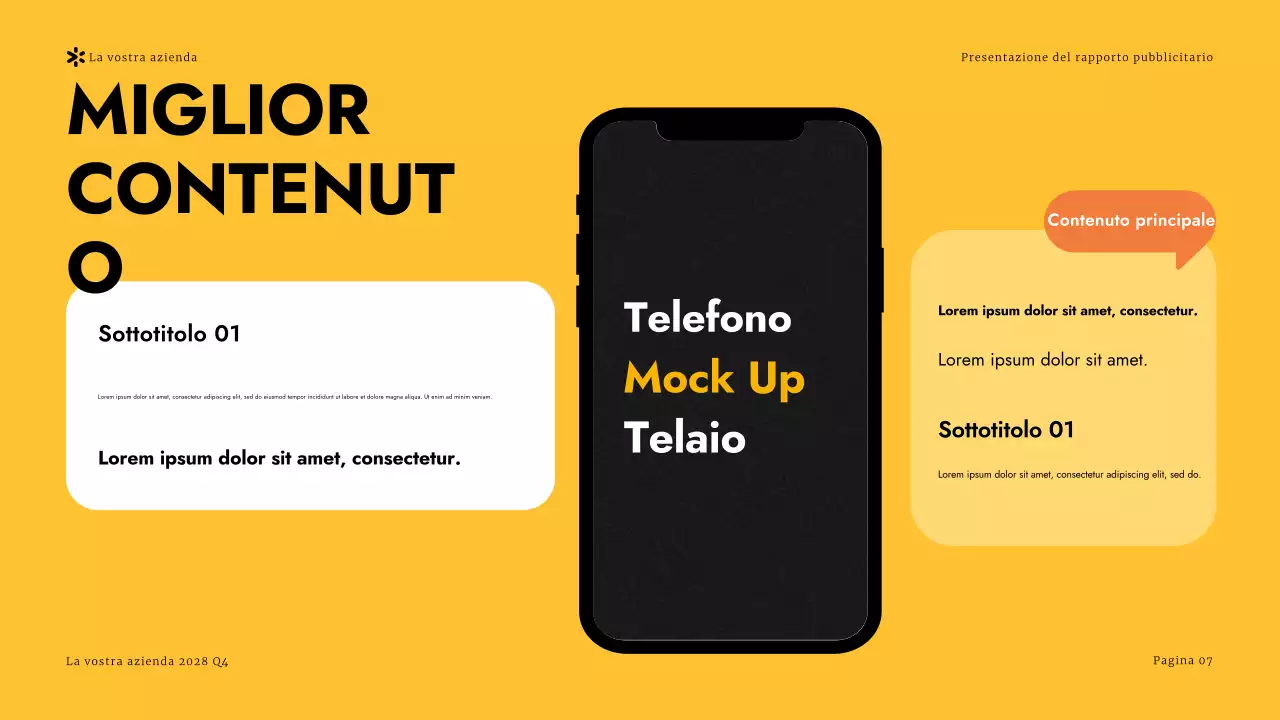 Presentazione del rapporto sulla pubblicità moderna in giallo