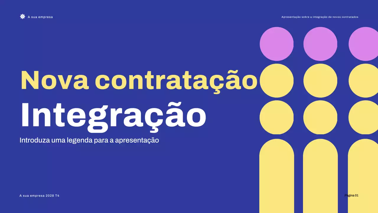 Apresentação do Blue Modern Onboarding Guide