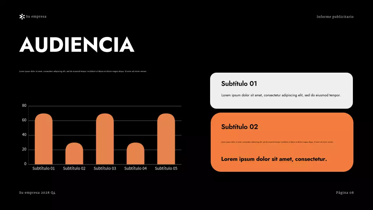 Presentación del informe Yellow Modern Advertising