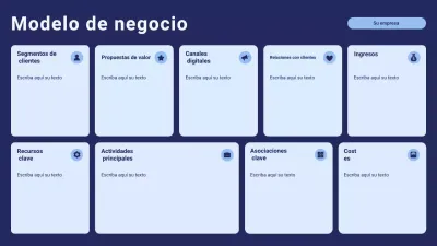 Lienzo del modelo de negocio Navy Modern