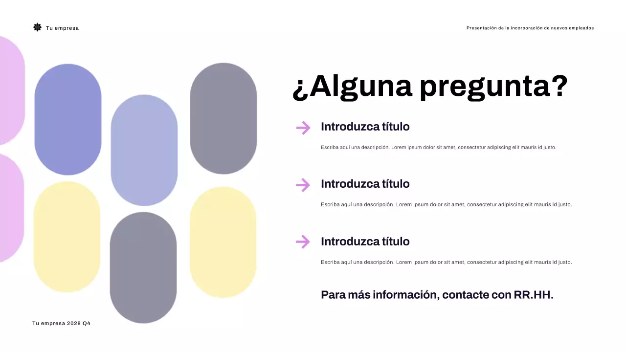 Presentación de la guía Blue Modern Onboarding