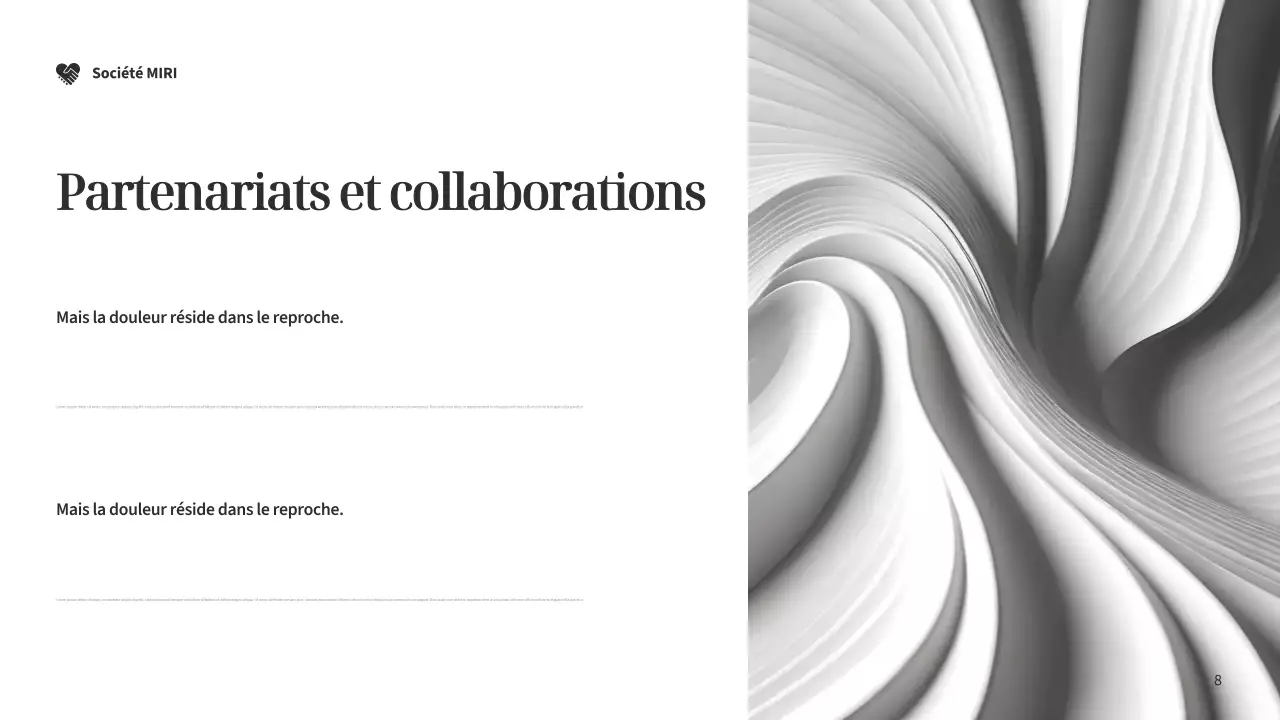 Document de collecte de fonds Silver Modern