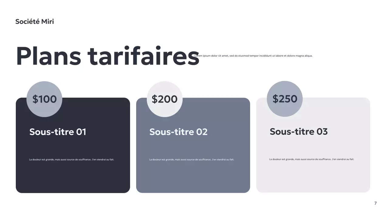 Présentation d'entreprise géométrique grise