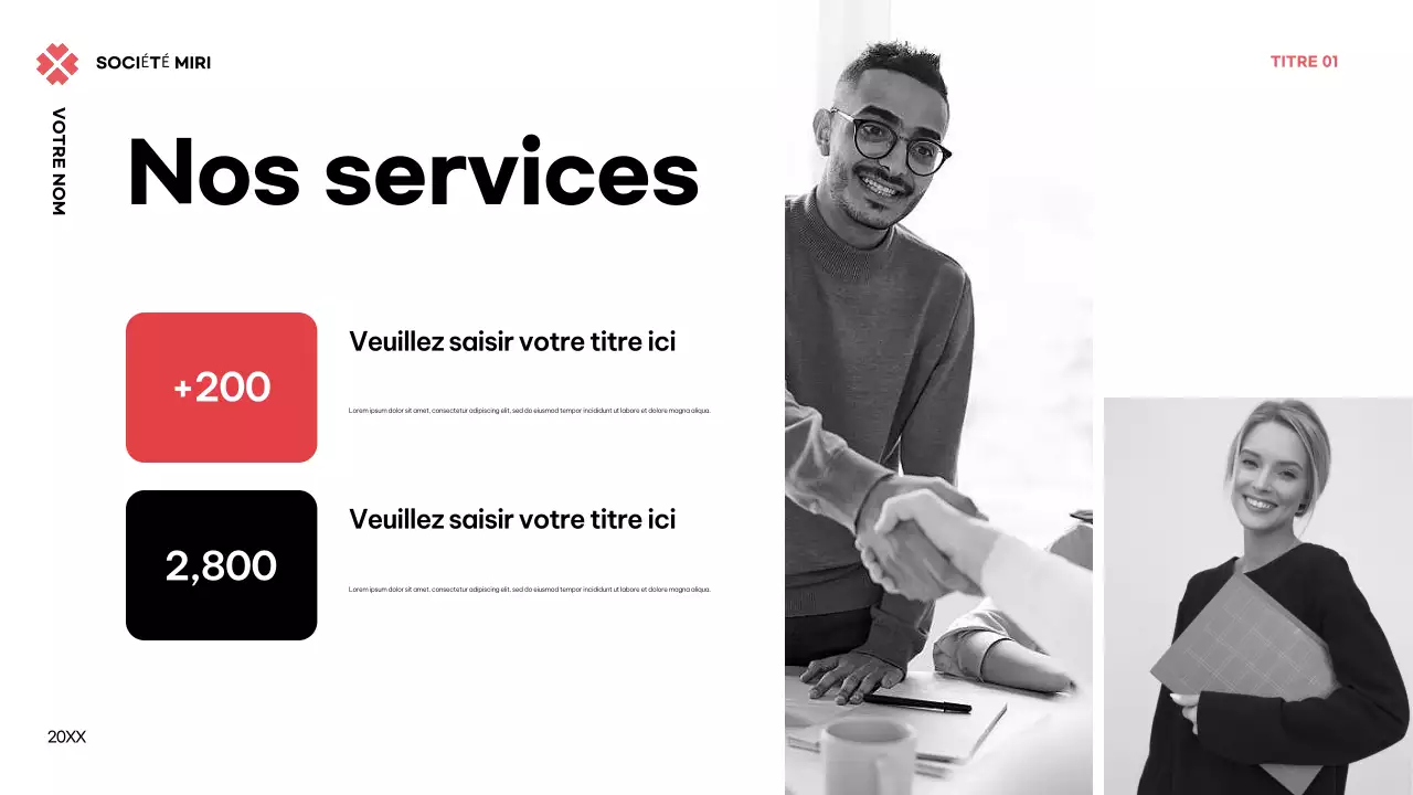 Plan d'affaires moderne noir