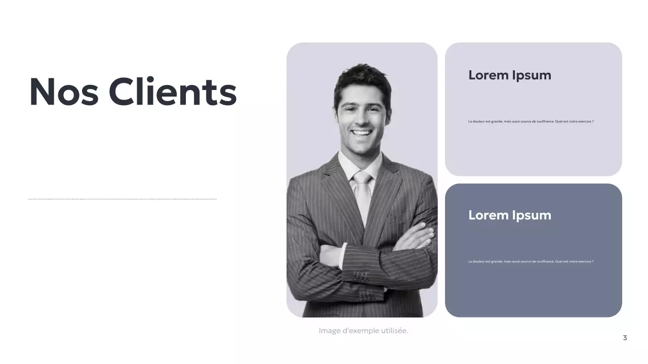 Présentation d'entreprise géométrique grise