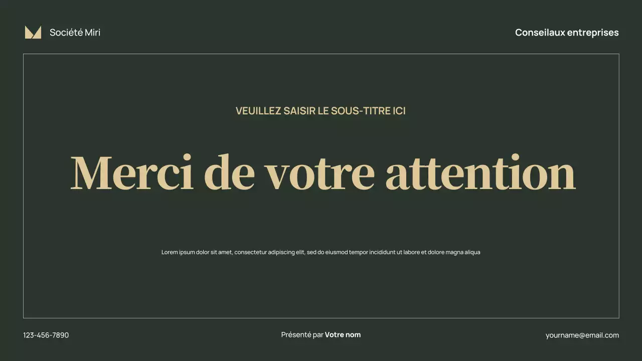 Présentation d'entreprise classique rouge