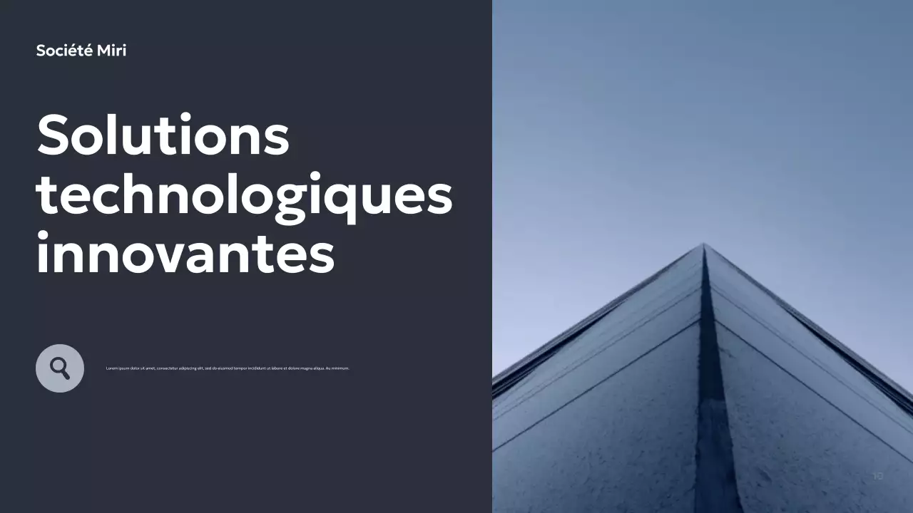 Présentation d'entreprise géométrique grise