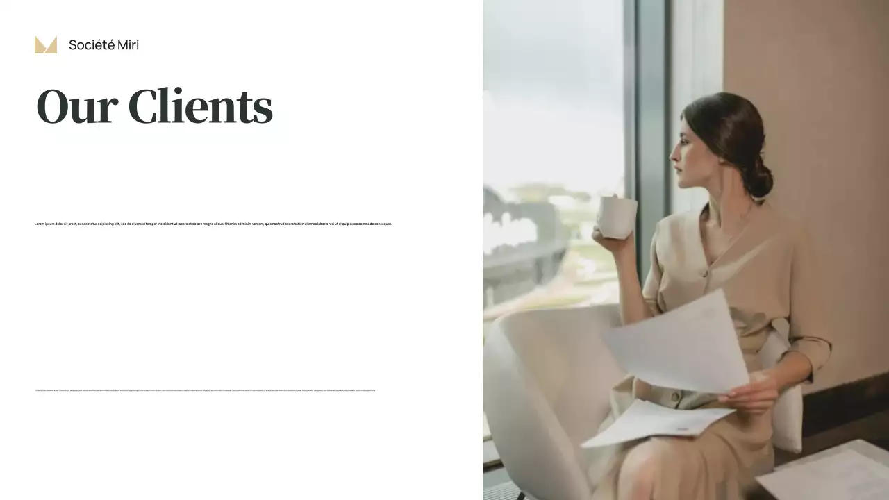 Présentation d'entreprise classique rouge