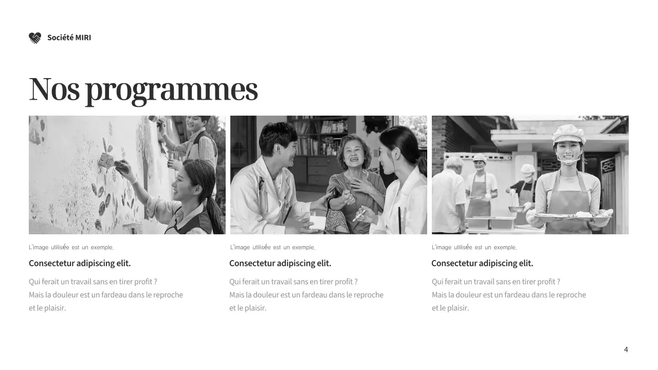 Document de collecte de fonds Silver Modern