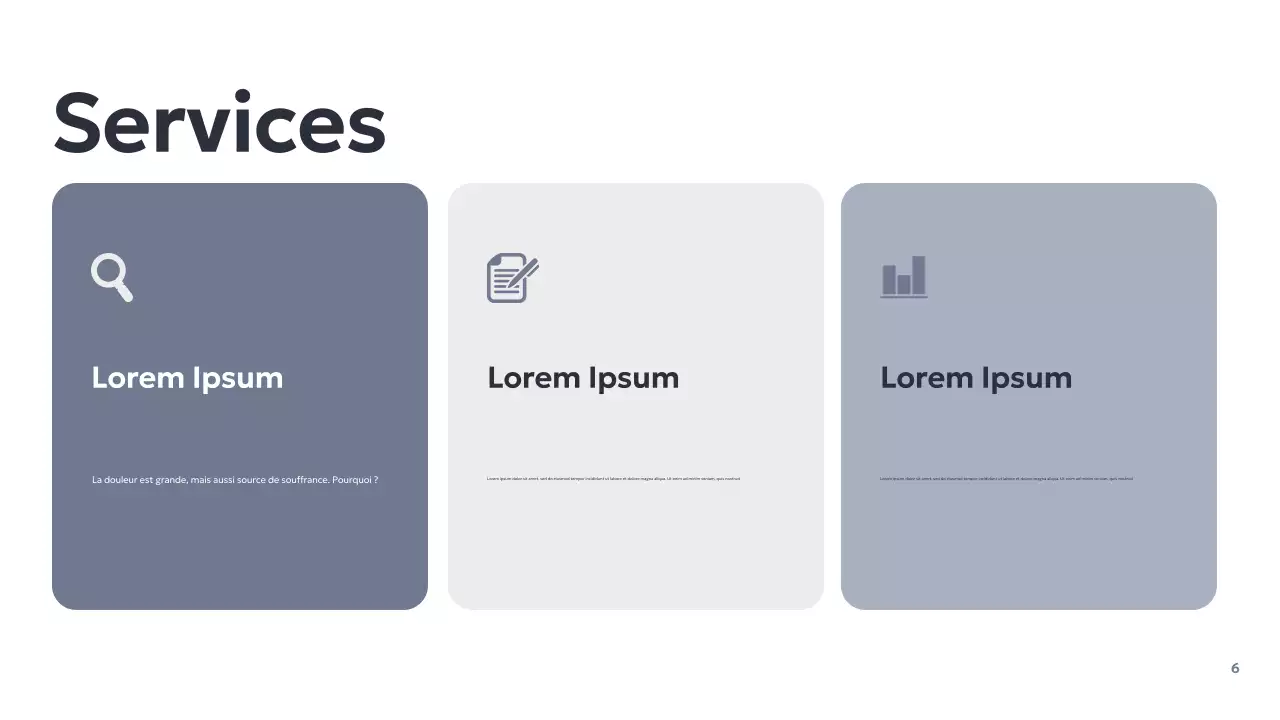 Présentation d'entreprise géométrique grise